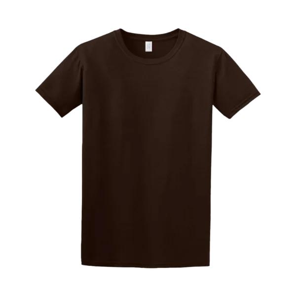 Gildan t-shirt softstyle donker chocolade T-Shirt man/unisex Elahuizen