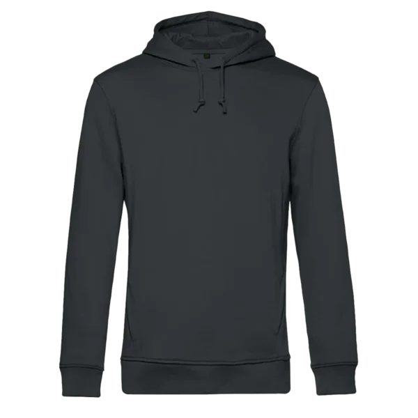 Hoodie organisch katoen man unisex bedrukken grijs