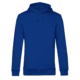 Hoodie organisch katoen man unisex bedrukken koningsblauw