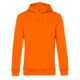 Hoodie organisch katoen man unisex bedrukken oranje