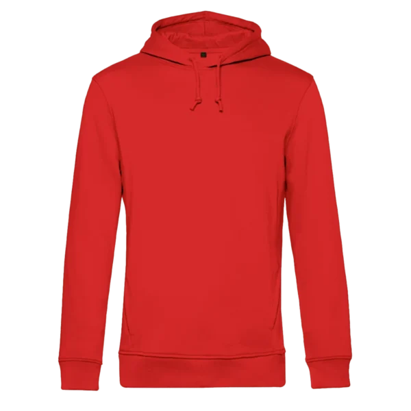 Hoodie organisch katoen man unisex bedrukken rood