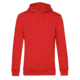 Hoodie organisch katoen man unisex bedrukken rood