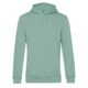 Hoodie organisch katoen man unisex bedrukken zacht groen