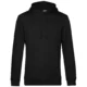 Hoodie organisch katoen man unisex bedrukken zwart