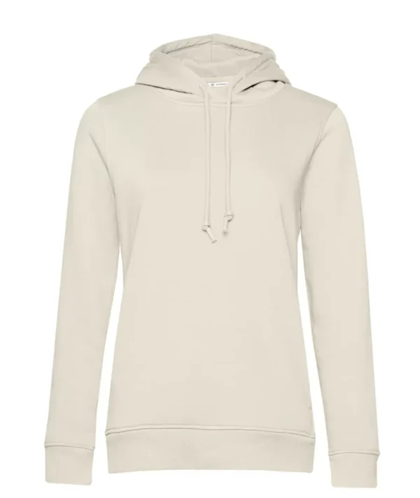 Hoodie gebroken wit vrouw Hoodie vrouw organisch katoen personaliseren gebroken wit