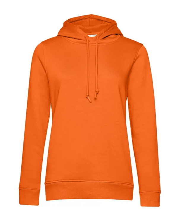 Hoodie oranje vrouw Hoodie vrouw organisch katoen personaliseren oranje