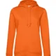 Hoodie vrouw organisch katoen personaliseren oranje