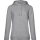 Hoodie vrouw organisch katoen personaliseren grijs