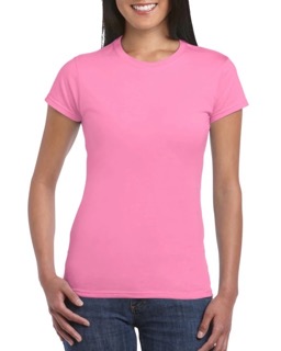 Gildan shirt vrouw Azalearoze Normaal Klein Gildan shirt vrouw personaliseren bedrukken