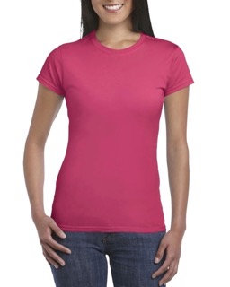 Gildan shirt vrouw Heliconiaroze Normaal Klein Gildan shirt vrouw personaliseren bedrukken