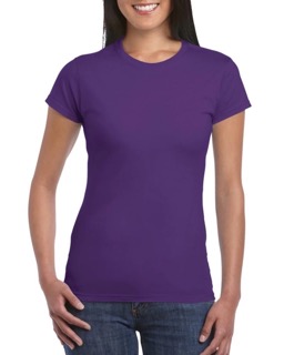 Gildan shirt vrouw paars Normaal Klein Gildan shirt vrouw personaliseren bedrukken